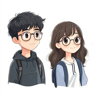 香蕉漫画角色头像：搞怪主角小乐